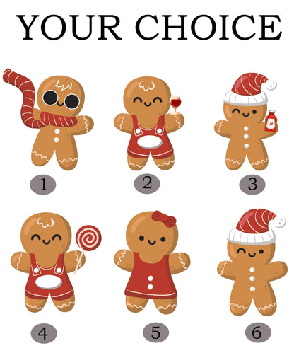 Gingerbread Family Christmas Sweater Set: Mommy & Me Holiday Outfit