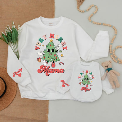 Festive Family Christmas Outfits, Mommy & Me Sweater, Baby Gift