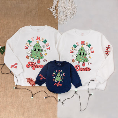 Festive Family Christmas Outfits, Mommy & Me Sweater, Baby Gift