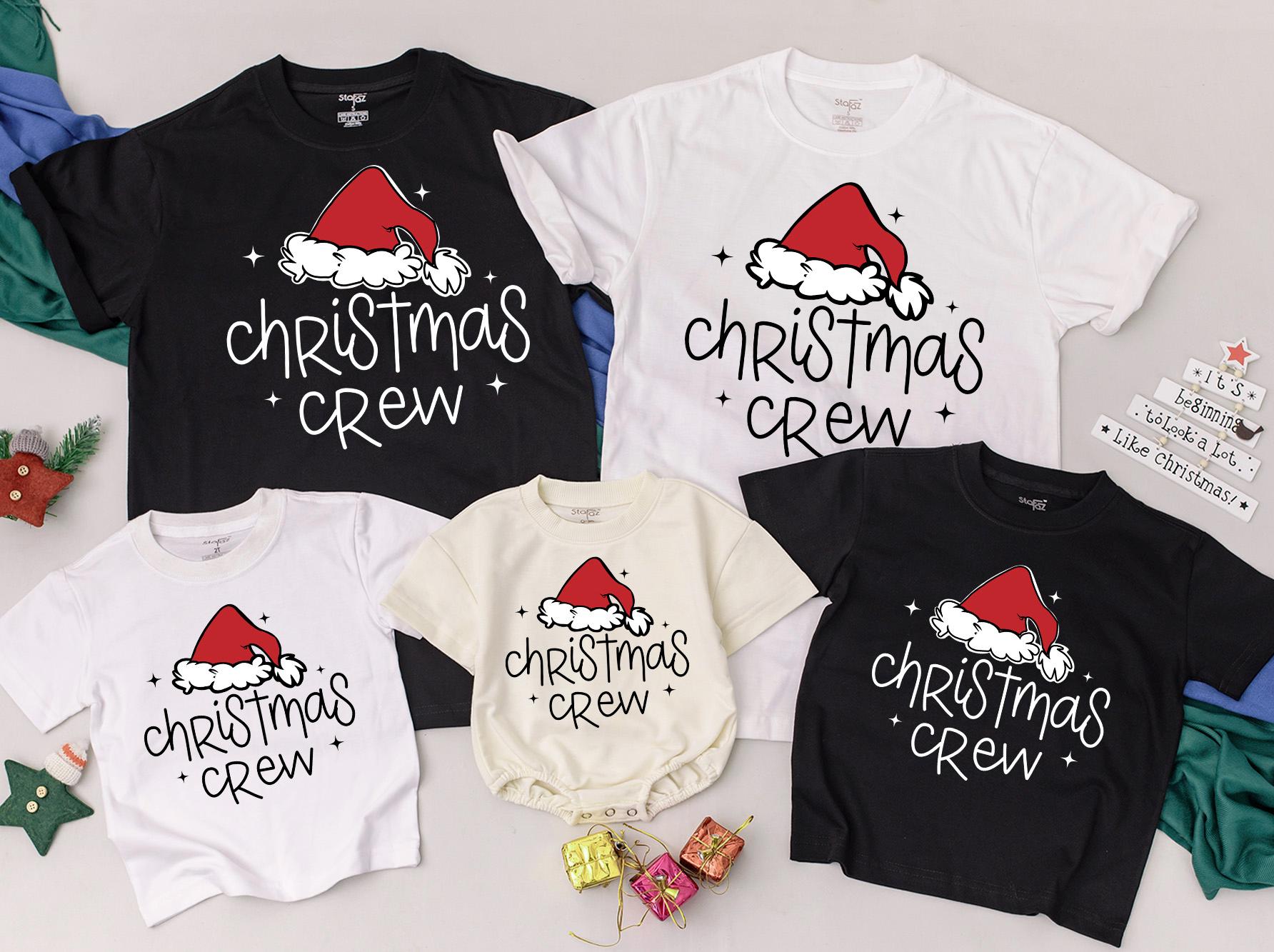 Matching Family Christmas Shirts & Holiday Baby Romper Gift Set