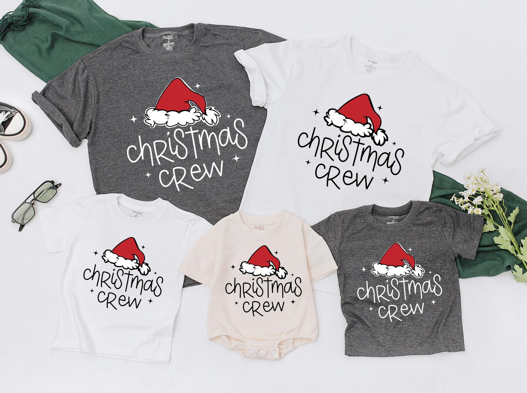 Matching Family Christmas Shirts & Holiday Baby Romper Gift Set