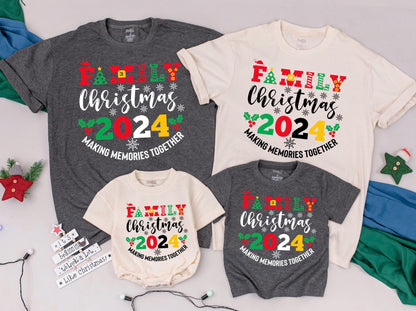 Festive Family Christmas Shirts & Baby Romper: Perfect Holiday Gifts