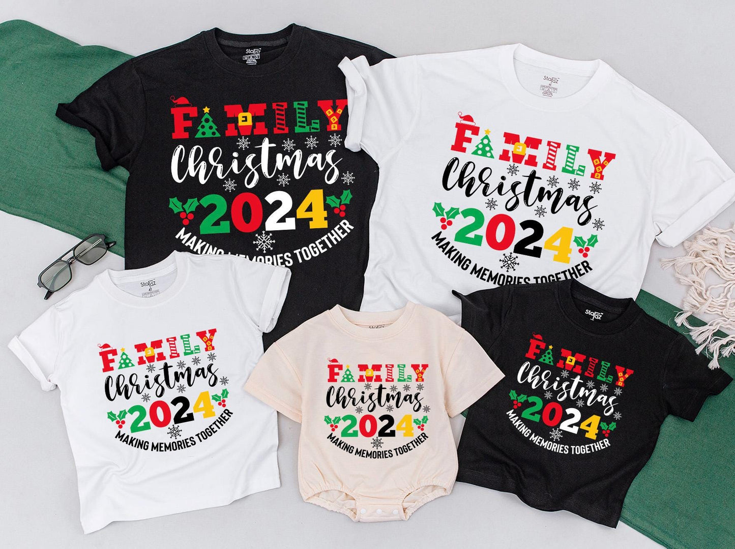 Festive Family Christmas Shirts & Baby Romper: Perfect Holiday Gifts