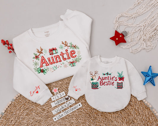 Auntie & Me Matching Sweatshirts – Perfect Christmas Family Gift