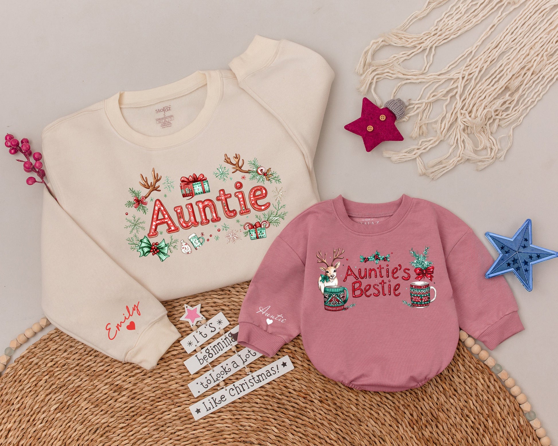 Auntie & Me Matching Sweatshirts – Perfect Christmas Family Gift