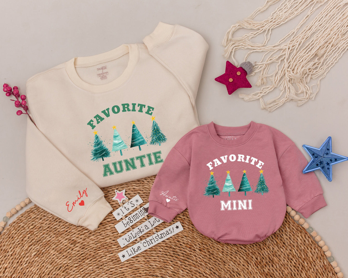 Auntie and Me Christmas Sweatshirts: Perfect Holiday Gift Set