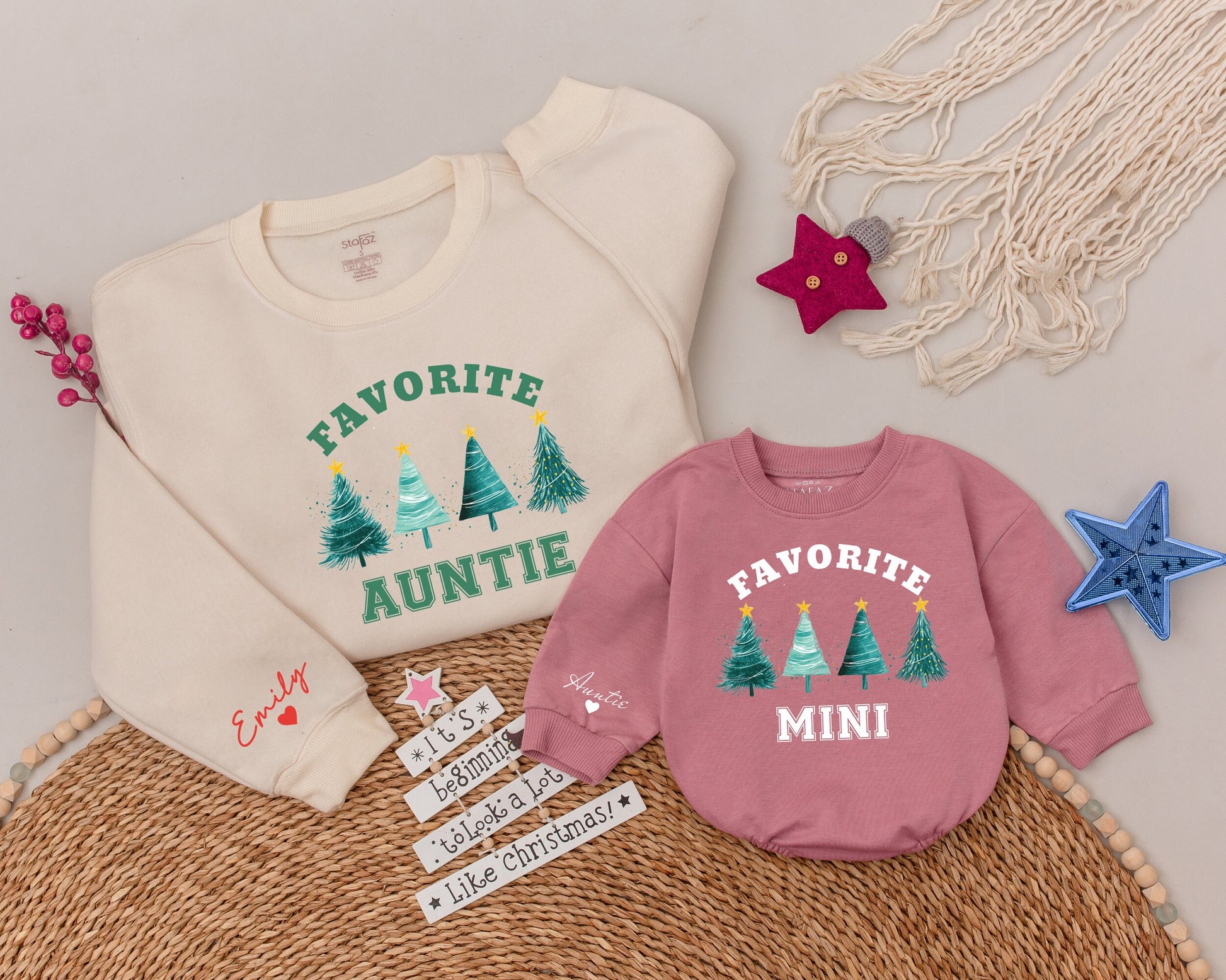 Auntie and Me Christmas Sweatshirts: Perfect Holiday Gift Set