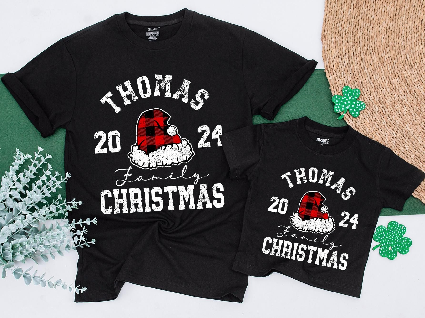 Cozy Custom Family Christmas Tees: Retro Design for All Ages