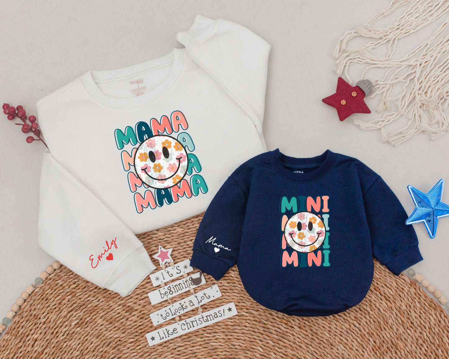 Matching Floral Mama & Mini Sweatshirts - Perfect Mother's Day Gift