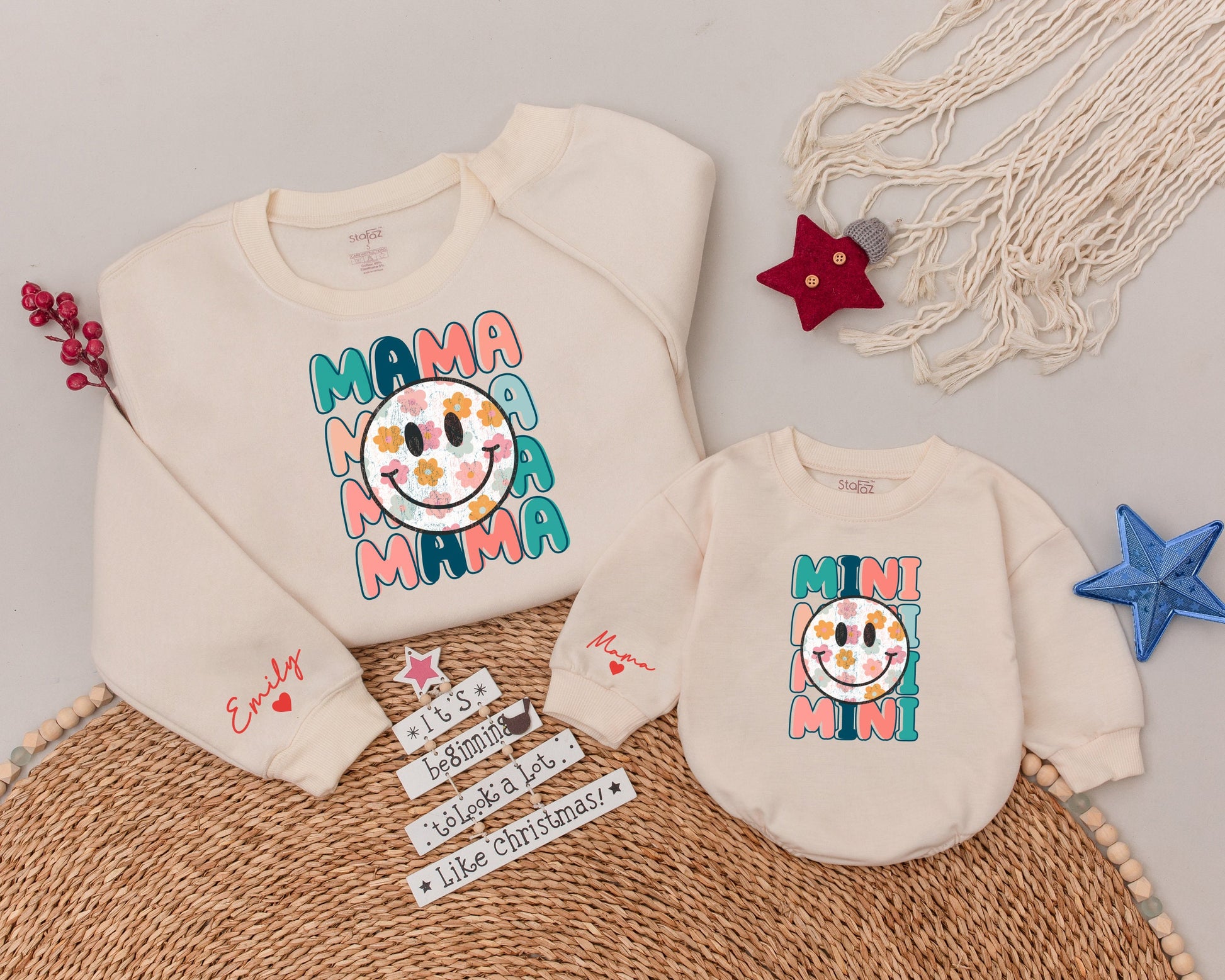 Matching Floral Mama & Mini Sweatshirts - Perfect Mother's Day Gift