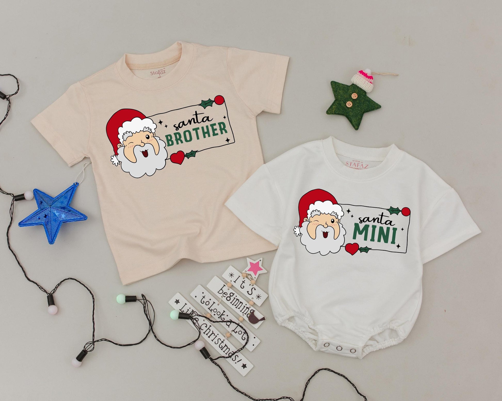 Vintage Santa Family Christmas Tees: Custom Holiday Apparel Set