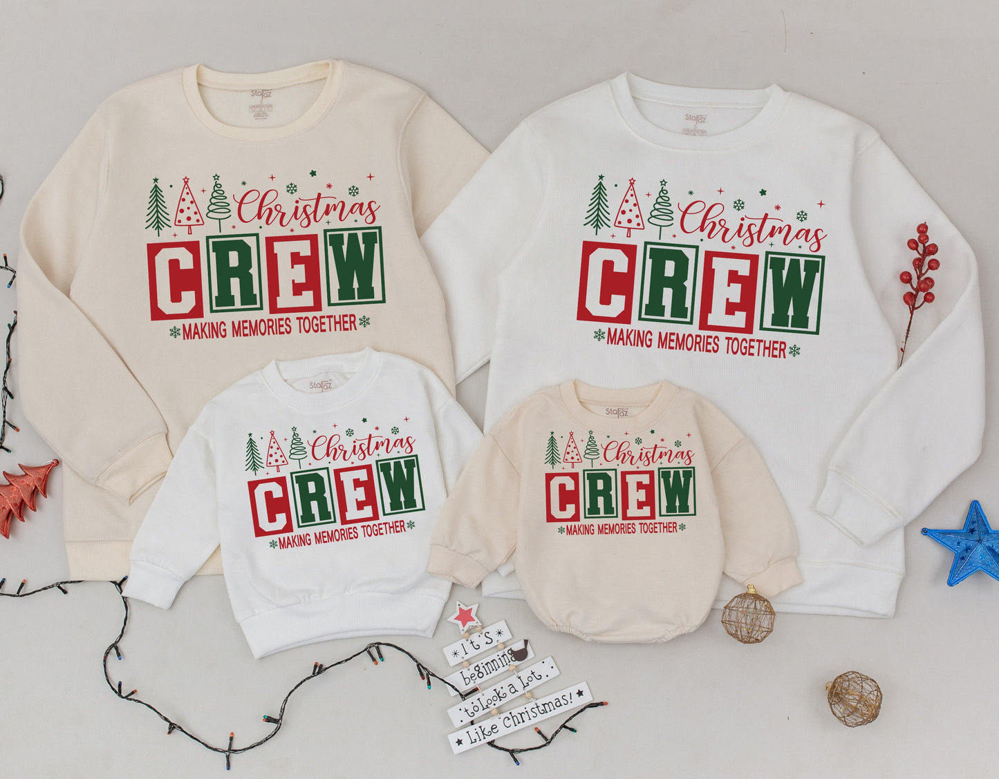 Matching Family Christmas Sweatshirts: Mommy & Me Holiday Outfit