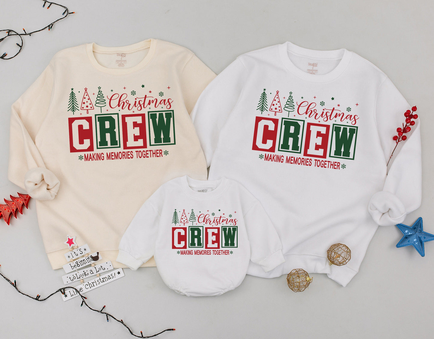 Matching Family Christmas Sweatshirts: Mommy & Me Holiday Outfit