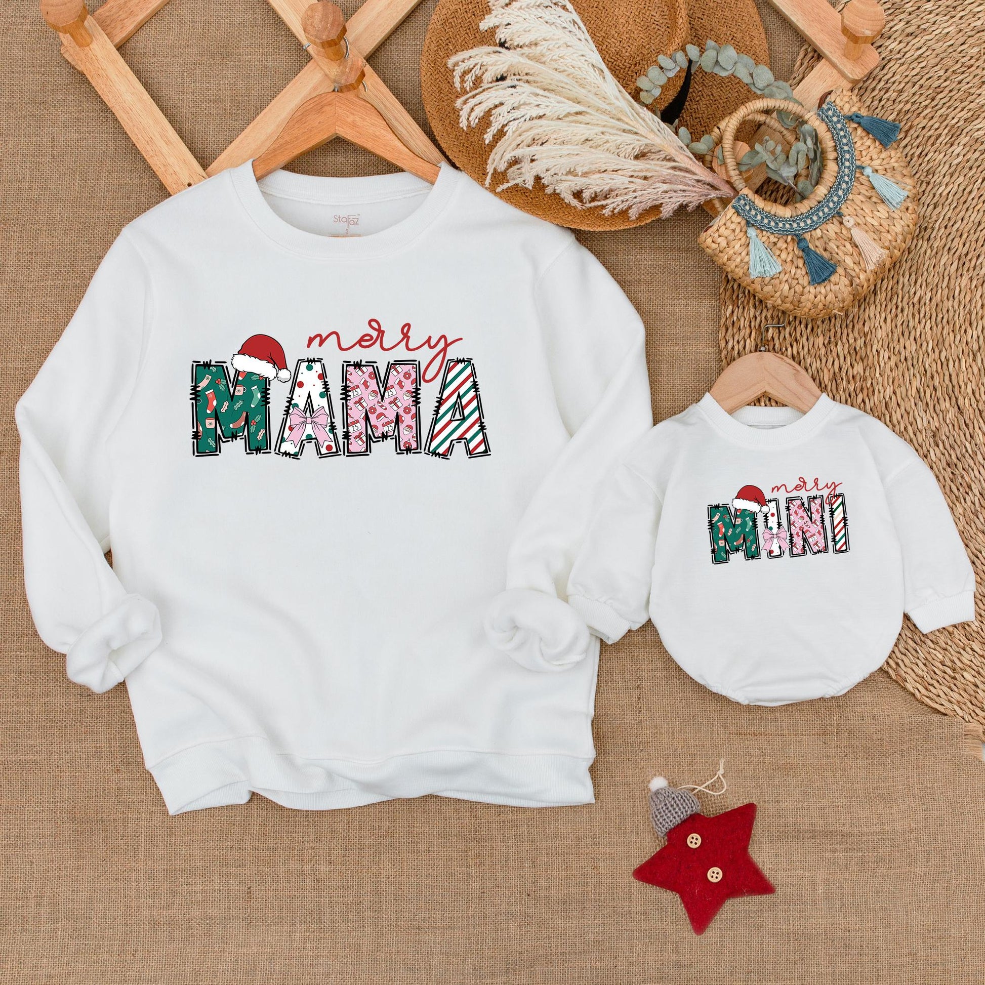 Festive Family Matching Christmas Sweatshirts for All Ages