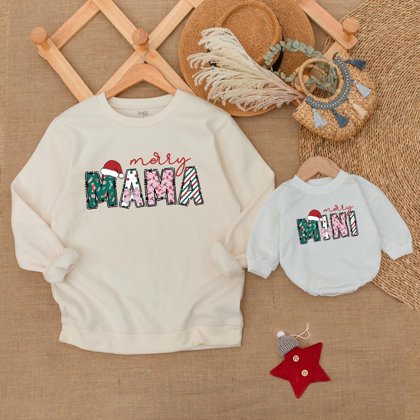 Festive Family Matching Christmas Sweatshirts for All Ages