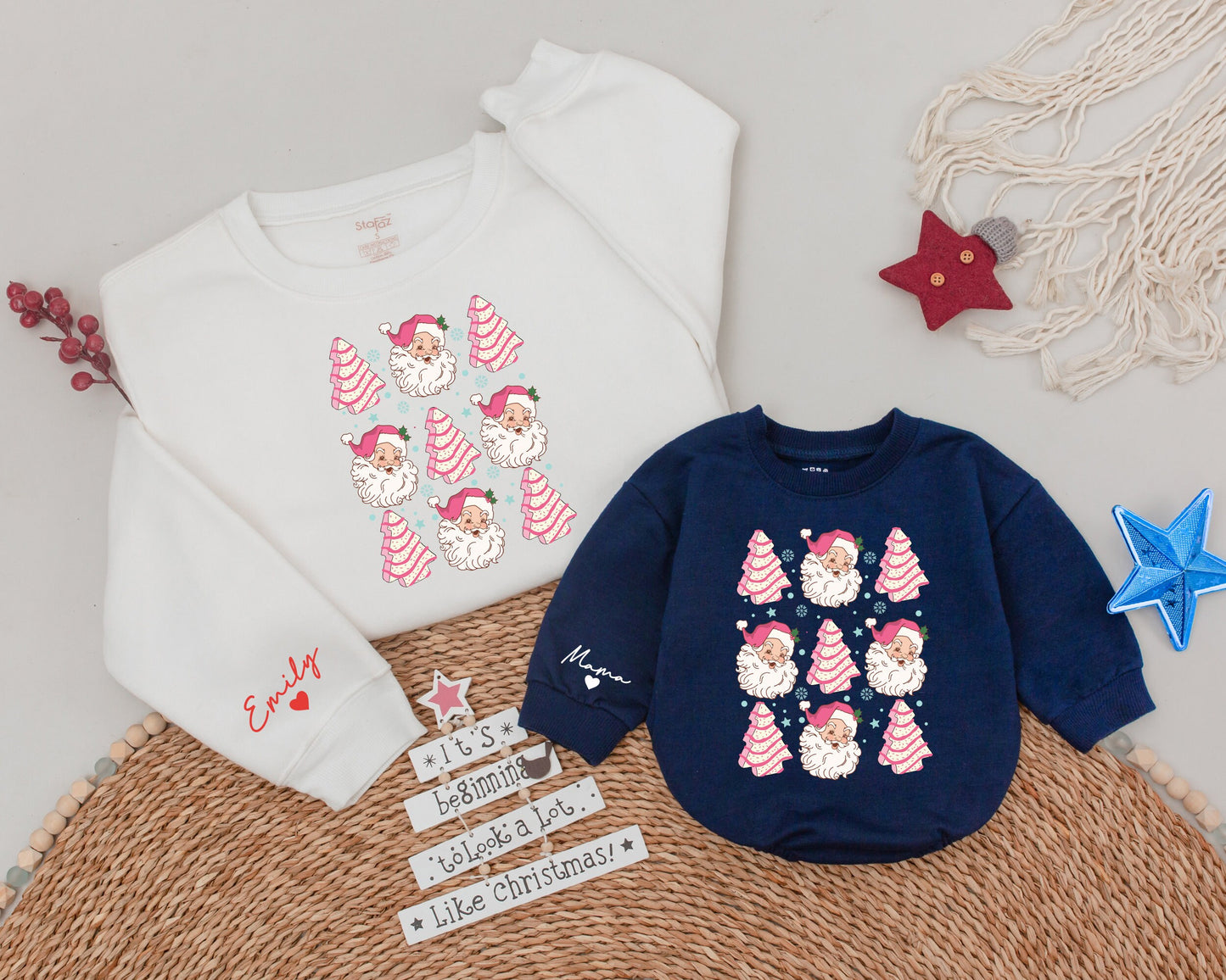 Festive Family Christmas Sweatshirts: Snacks & Matching Holiday Gifts