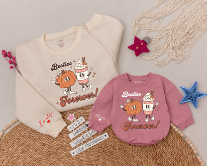 Cozy Family Sweatshirts: Auntie & Niece Thanksgiving Matching Set