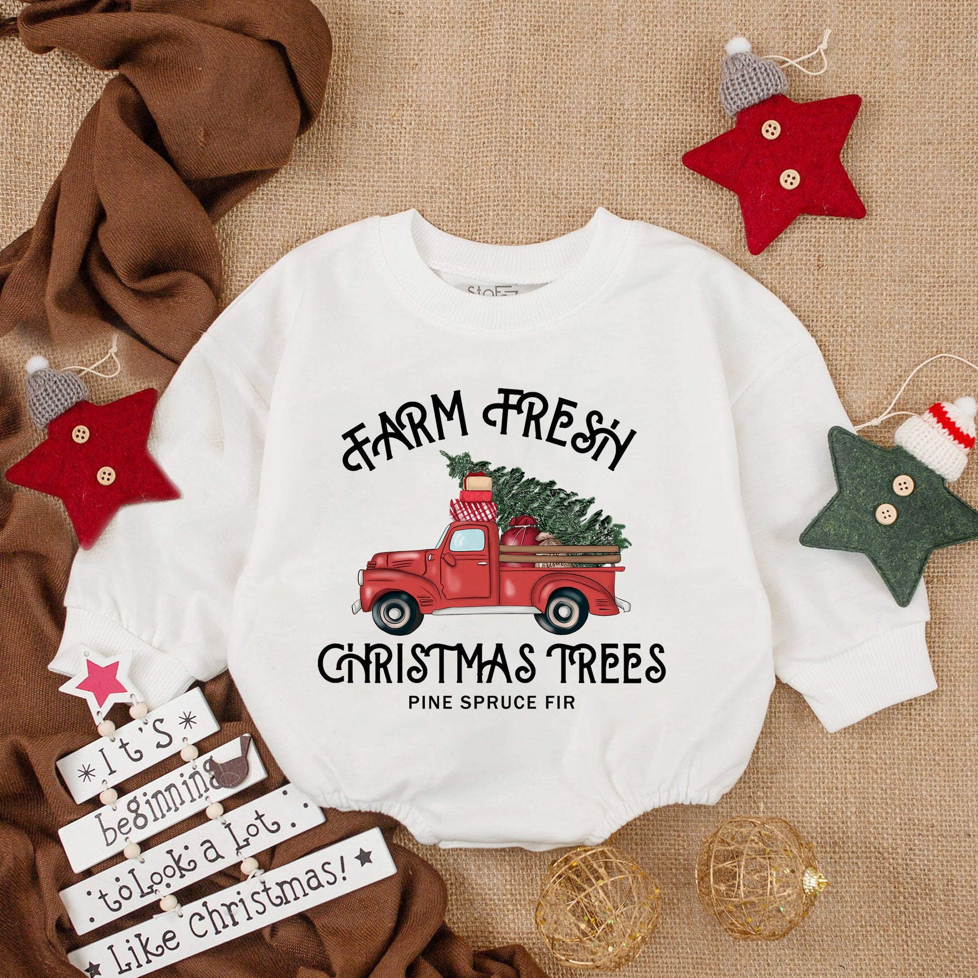 Cozy Christmas Baby Romper: Festive First Outfit for Santa’s Little Helper