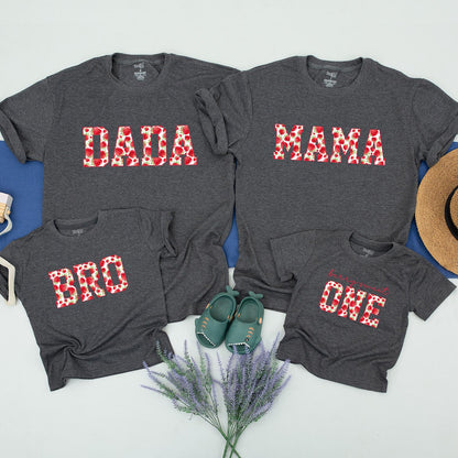 Berry Sweet First Birthday Family Shirts: Strawberry Theme Outfits