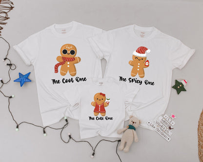 Matching Gingerbread Family Shirts – Personalized Christmas Tees