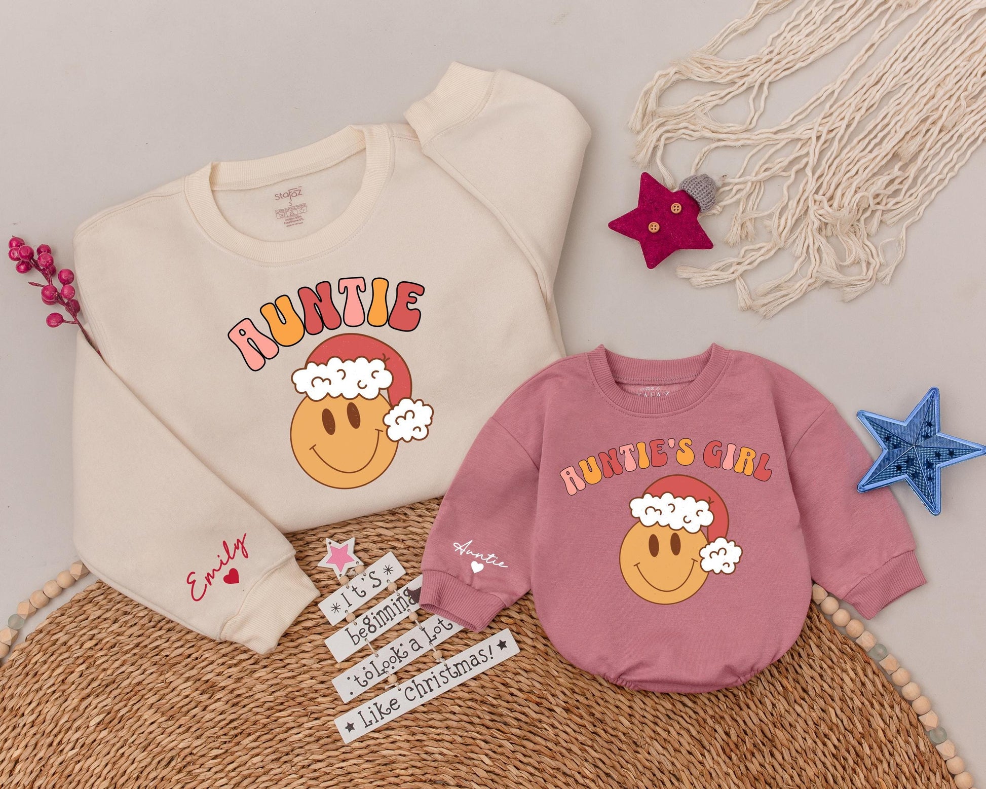 Auntie Claus Christmas Sweatshirt: Festive Holiday Gift for Aunts  