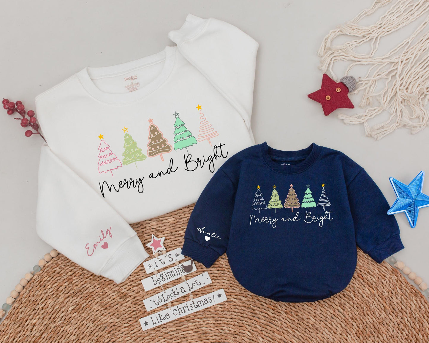 Festive Family Christmas Sweatshirts | Matching Holiday Outfits