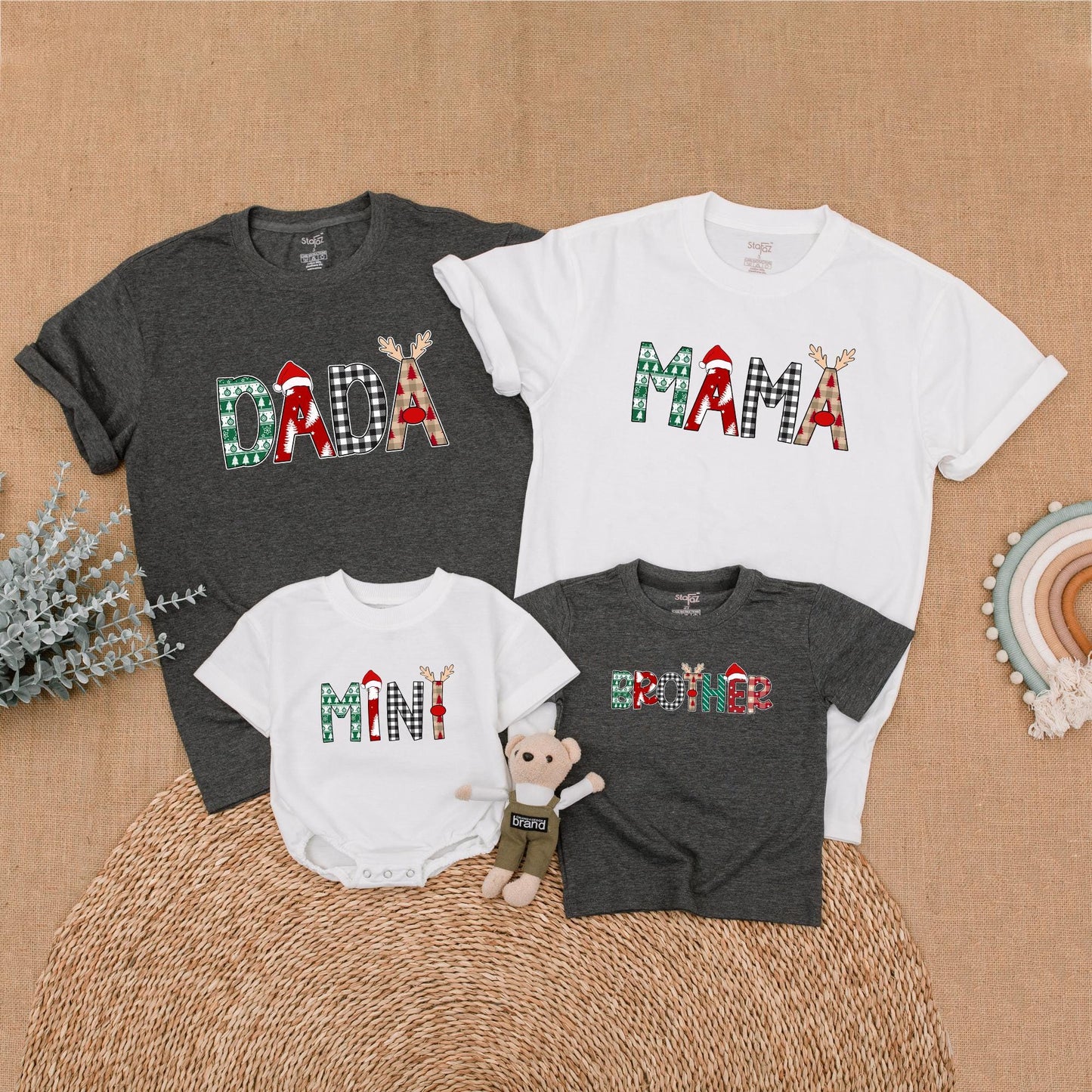 Matching Christmas Family Shirts – Mommy, Me & Santa Holiday Outfit