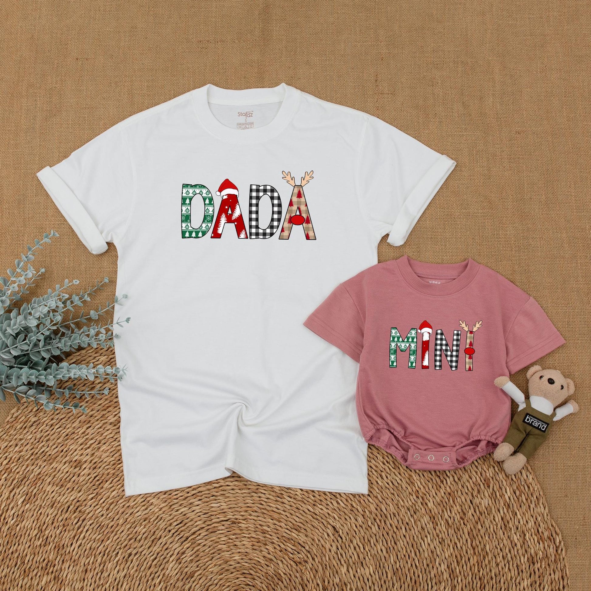 Matching Christmas Family Shirts – Mommy, Me & Santa Holiday Outfit