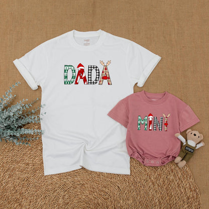 Matching Christmas Family Shirts – Mommy, Me & Santa Holiday Outfit