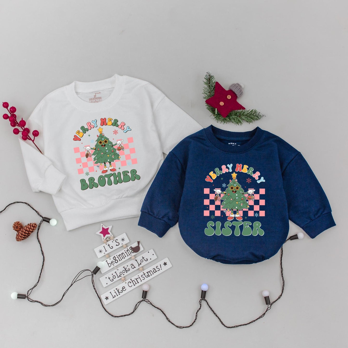 Matching Family Christmas Sweaters, Trendy Retro Holiday Gifts