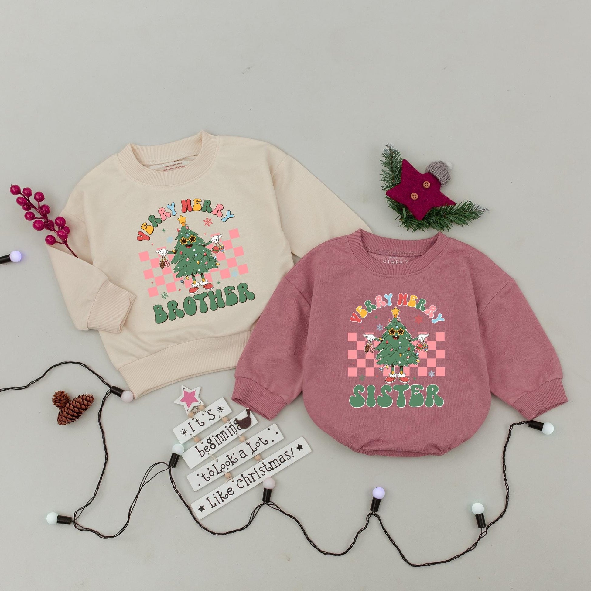 Matching Family Christmas Sweaters, Trendy Retro Holiday Gifts