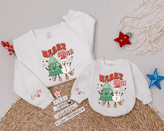 Matching Mama & Mini Christmas Sweatshirts – Festive Family Outfits