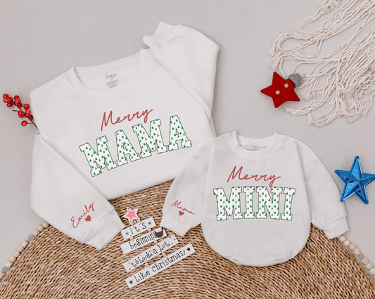 Matching Family Christmas Sweaters: Mommy & Me Holiday Outfit