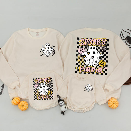 Ghostly Family Sweaters: Cute Halloween Matching Outfits for All