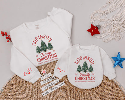 Matching Family Christmas Tops: Personalized Vintage Holiday Shirts