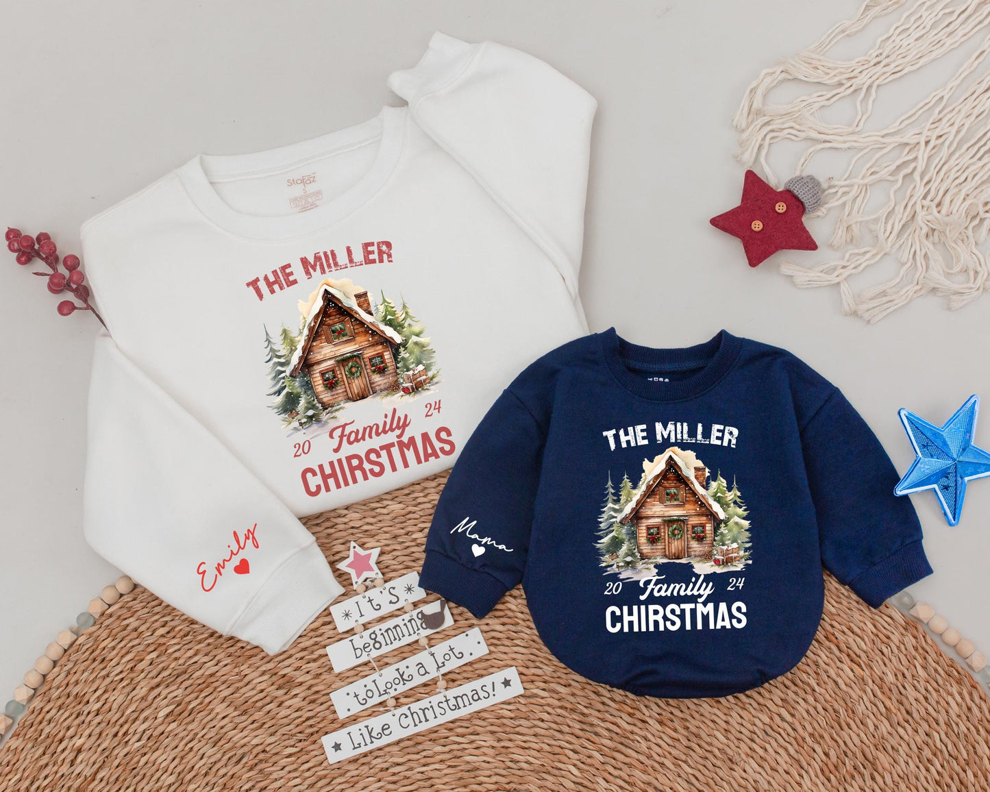 Custom Family Xmas Sweatshirt: Matching Holiday Gifts for All