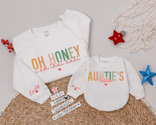 Stylish Auntie Sweatshirts: Fun Gifts for New and Best Aunts