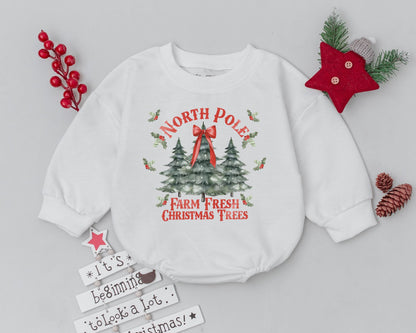 Vintage Retro Baby Christmas Romper – Unisex Outfit & Gift Idea