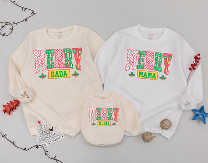 Mama & Mini Matching Xmas Sweatshirt Set: Mom & Baby Holiday Gift