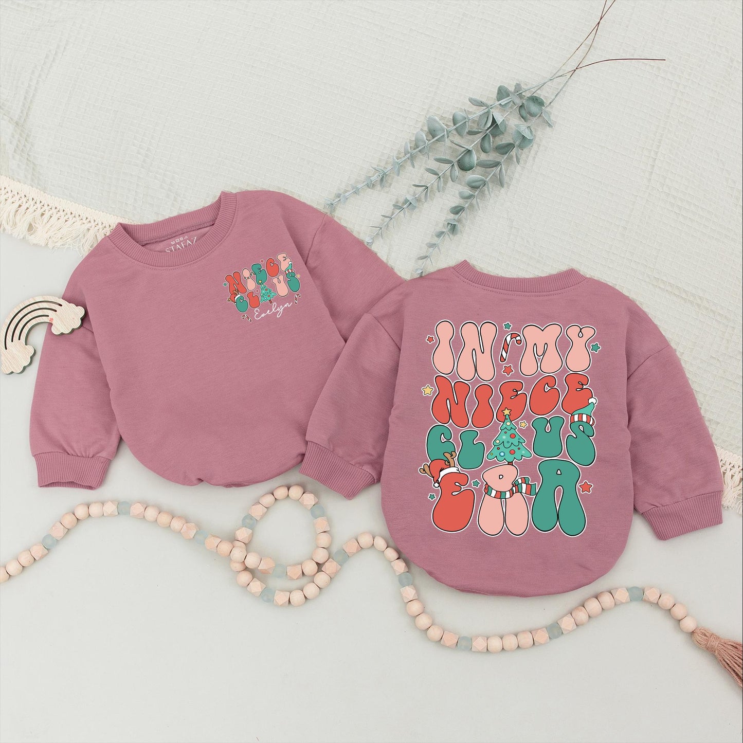 Matching Auntie and Niece Christmas Sweaters - Family Holiday Gifts