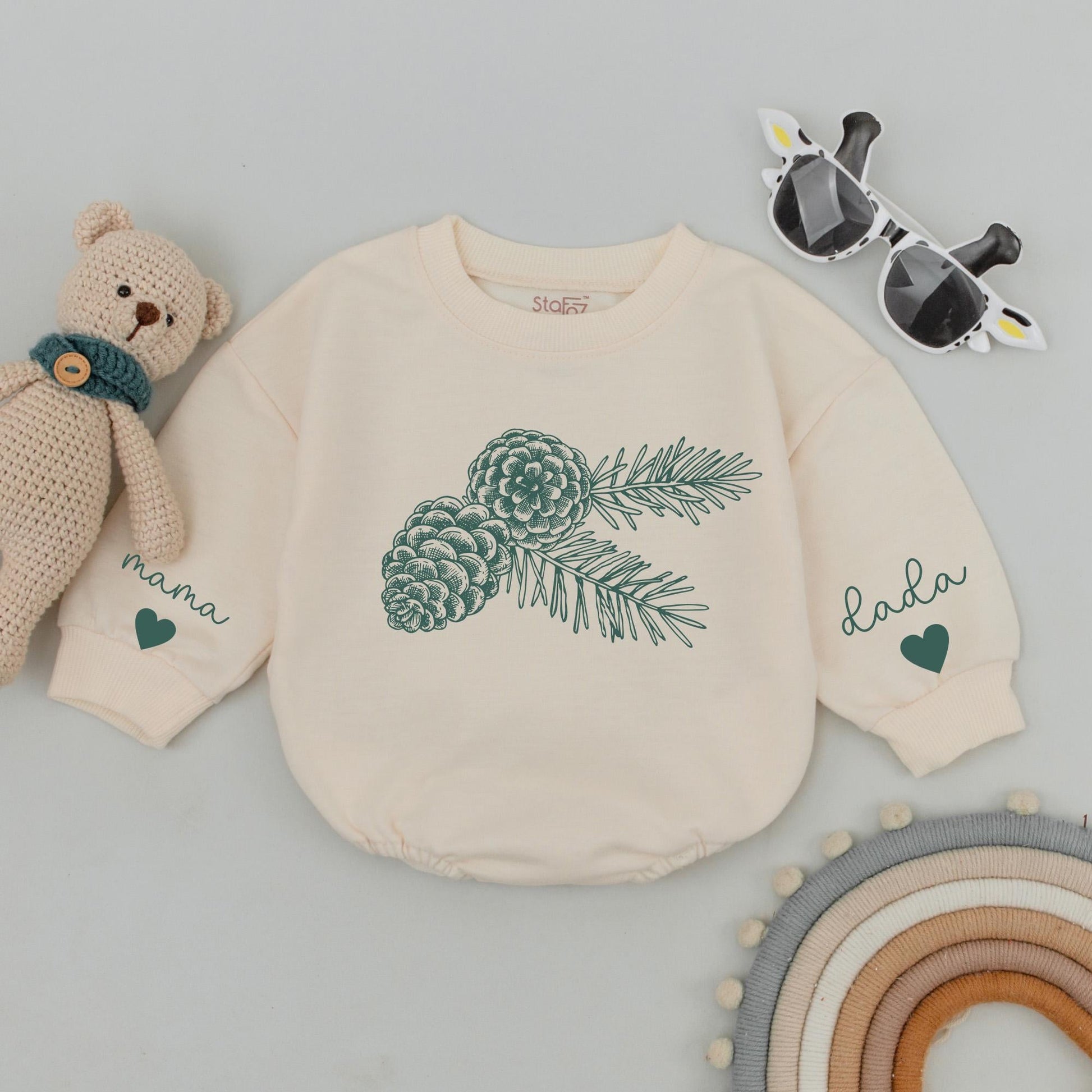 Matching Family Christmas Sweaters: Pinecone Tree Design for All