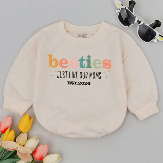 Best Friends Like Mom Baby Romper | Funny Gift for New Moms  