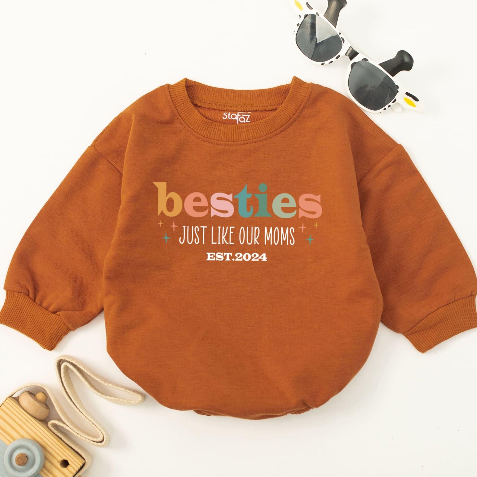 Best Friends Like Mom Baby Romper | Funny Gift for New Moms  