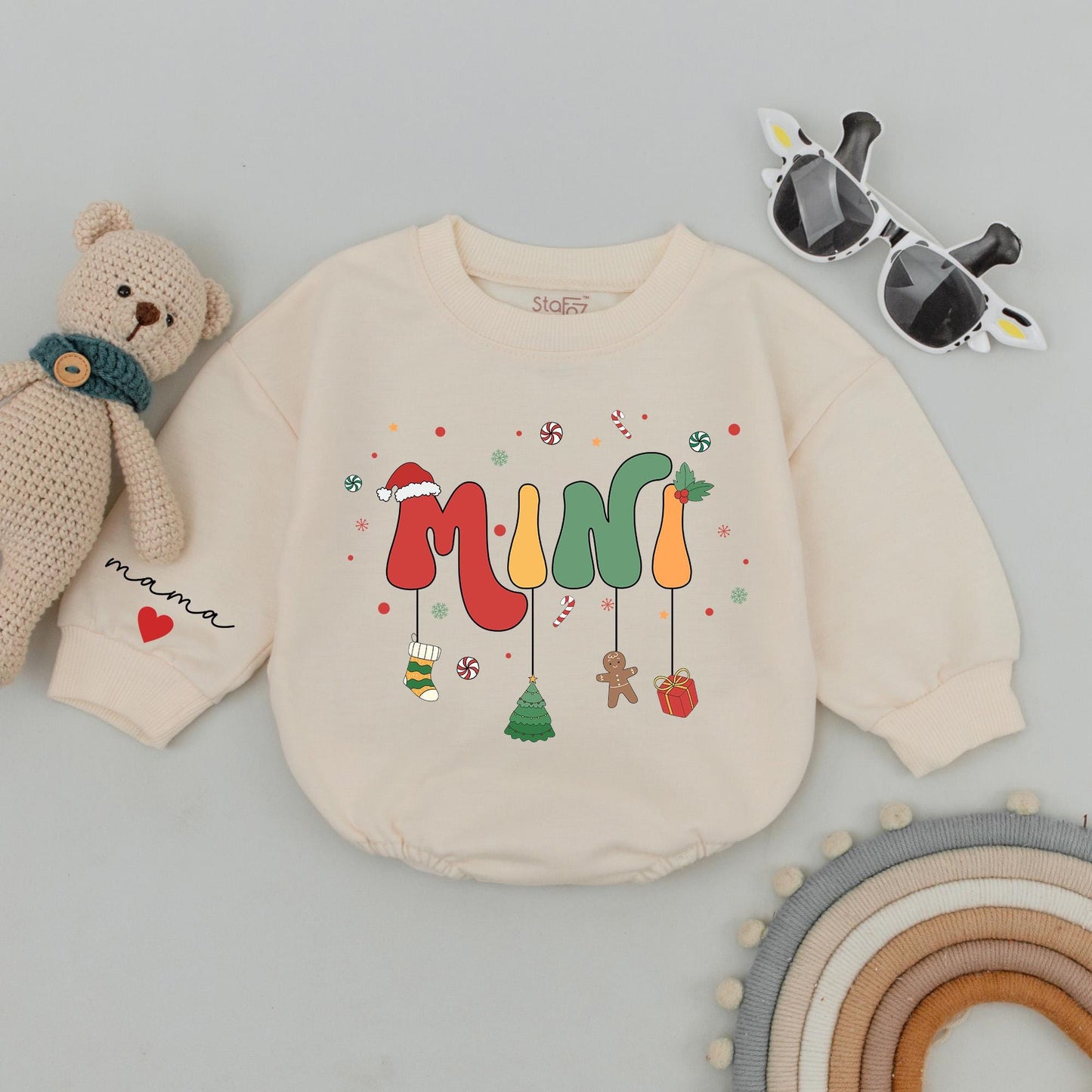 Matching Family Christmas Sweaters - Mama and Mini Festive Outfits  