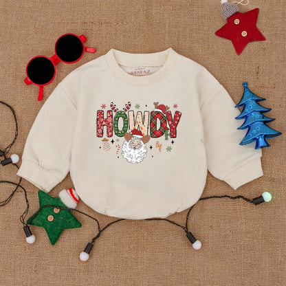 Santa Baby First Christmas Bodysuit, Cozy Newborn Bubble Romper