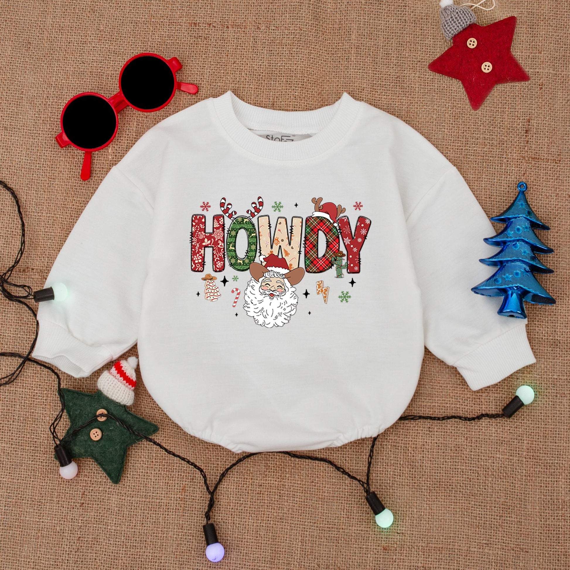 Santa Baby First Christmas Bodysuit, Cozy Newborn Bubble Romper