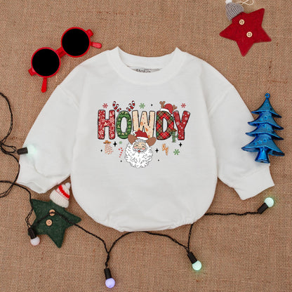 Santa Baby First Christmas Bodysuit, Cozy Newborn Bubble Romper