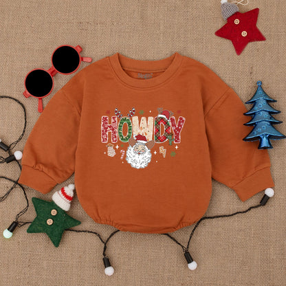 Santa Baby First Christmas Bodysuit, Cozy Newborn Bubble Romper