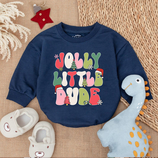 Jolly Christmas Baby Romper - First Holiday Outfit for Newborns