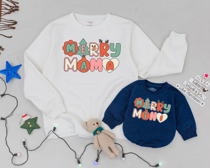 Vintage Christmas Mommy & Me Sweaters: Festive Family Matching Set